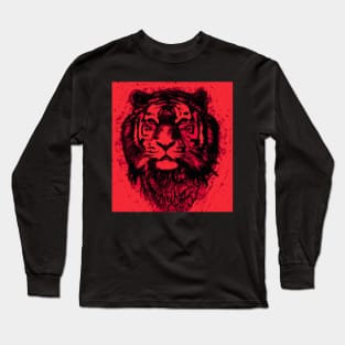 Tiger Red Head 02 Long Sleeve T-Shirt